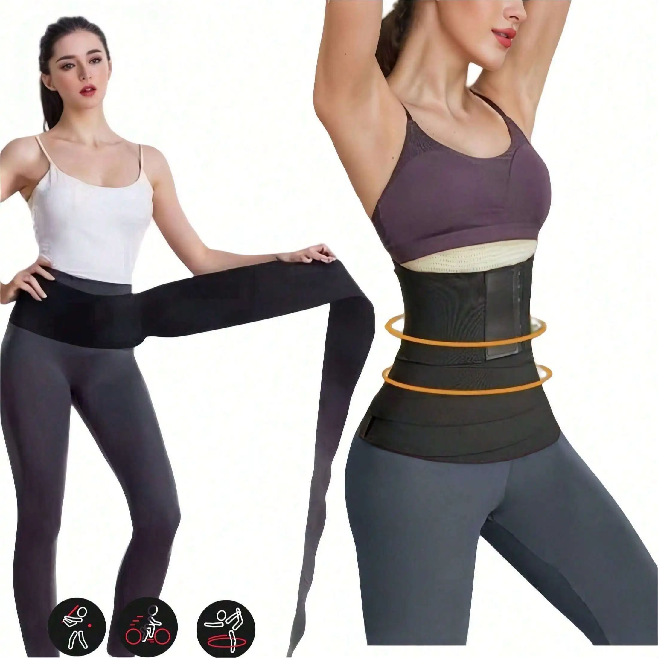 Women Waist Bandage Wrap Trimm - Pull Up Assist Band 评论和价格