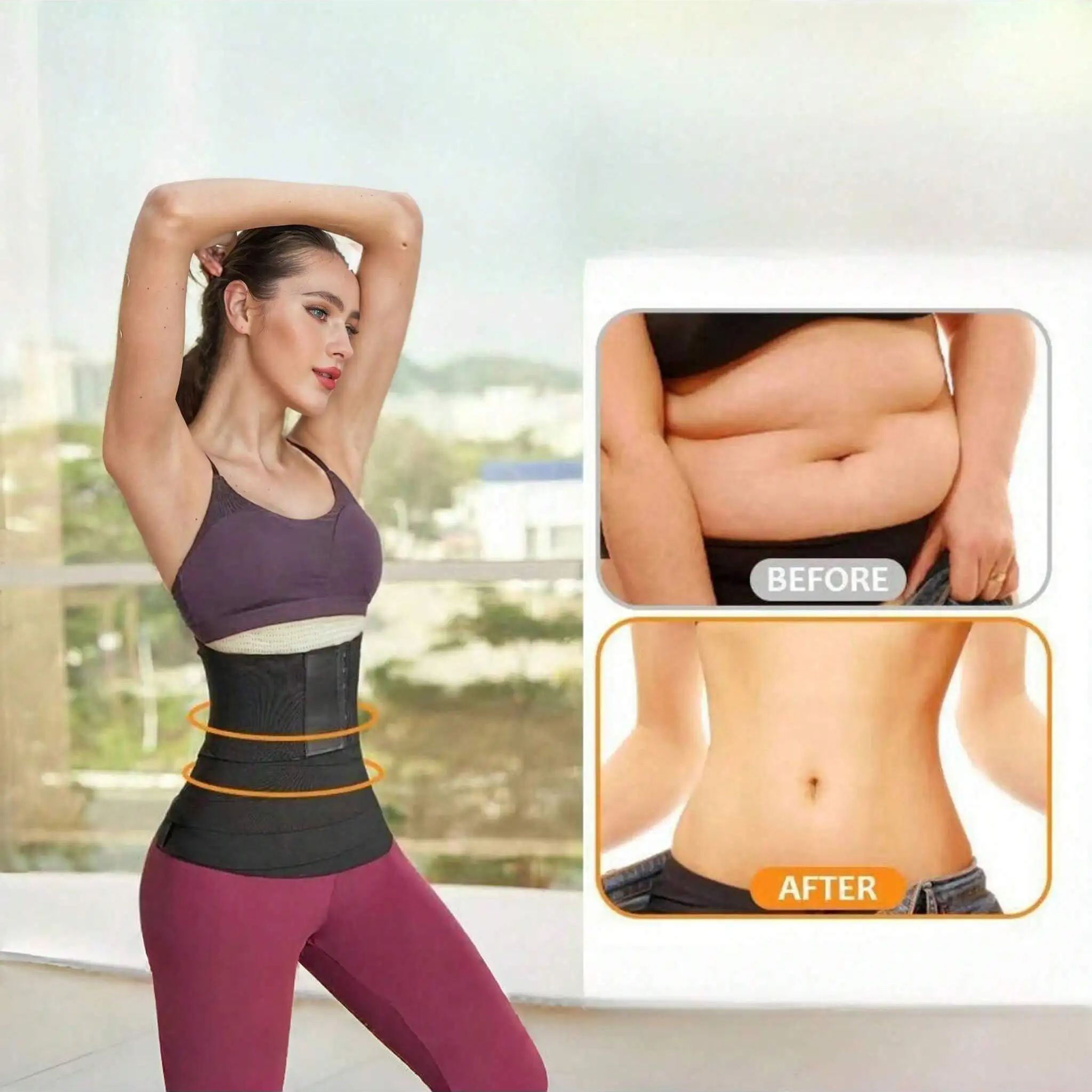 Women Waist Bandage Wrap Trimm - Pull Up Assist Band 评论和价格